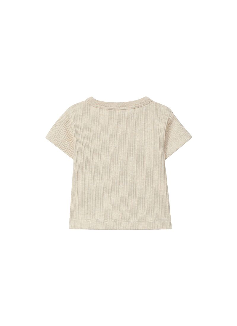 COTTON SHORTSLEEVE T-SHIRT FLORAL LINEN