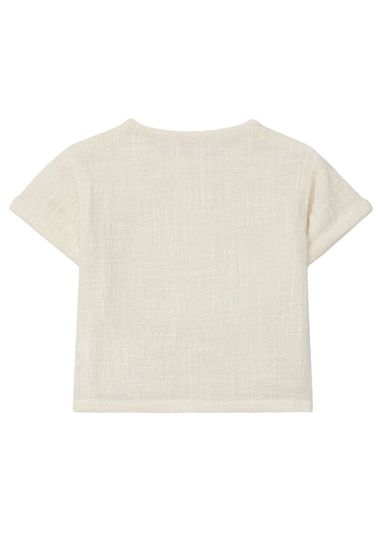 COTTON SHORTSLEEVE T-SHIRT FLORAL MINT BLUE