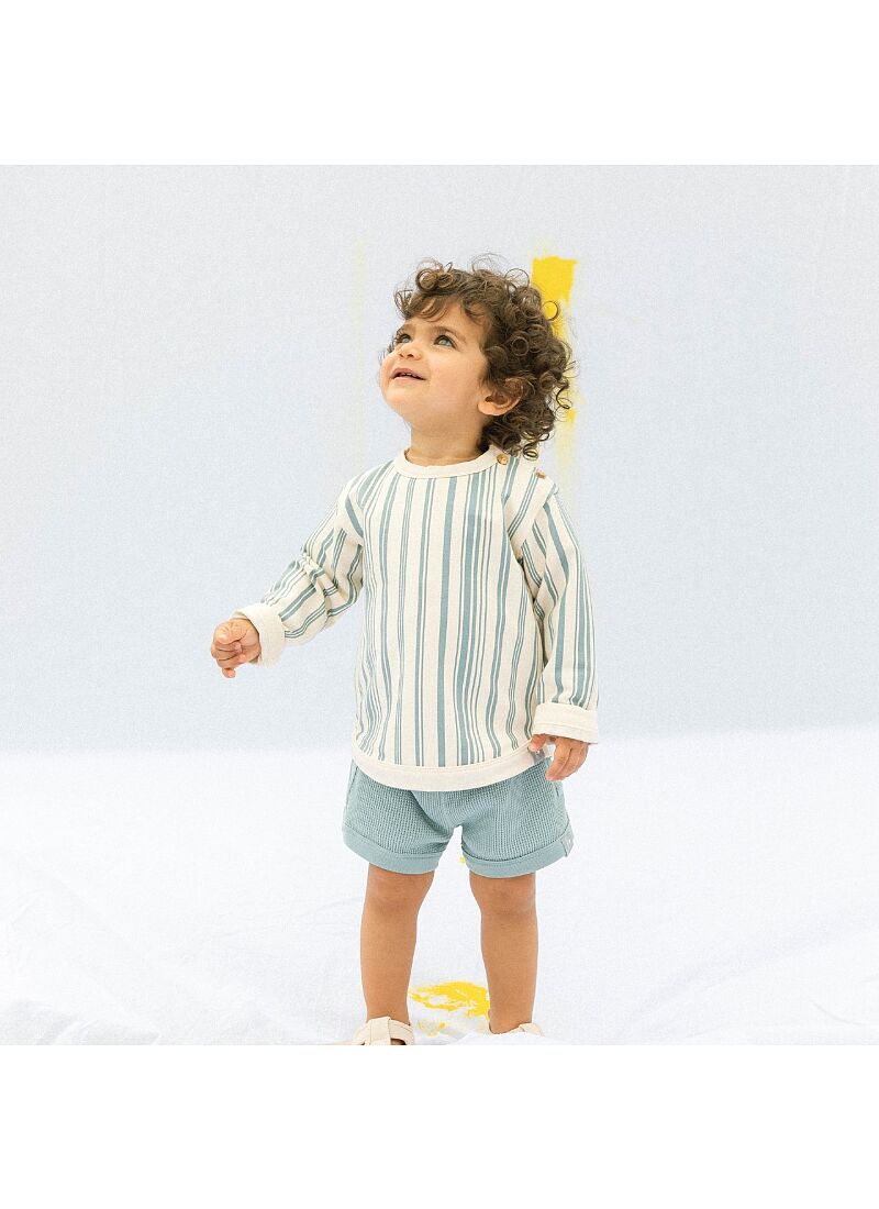 ORGANIC COTTON SHORTS MINT BLUE