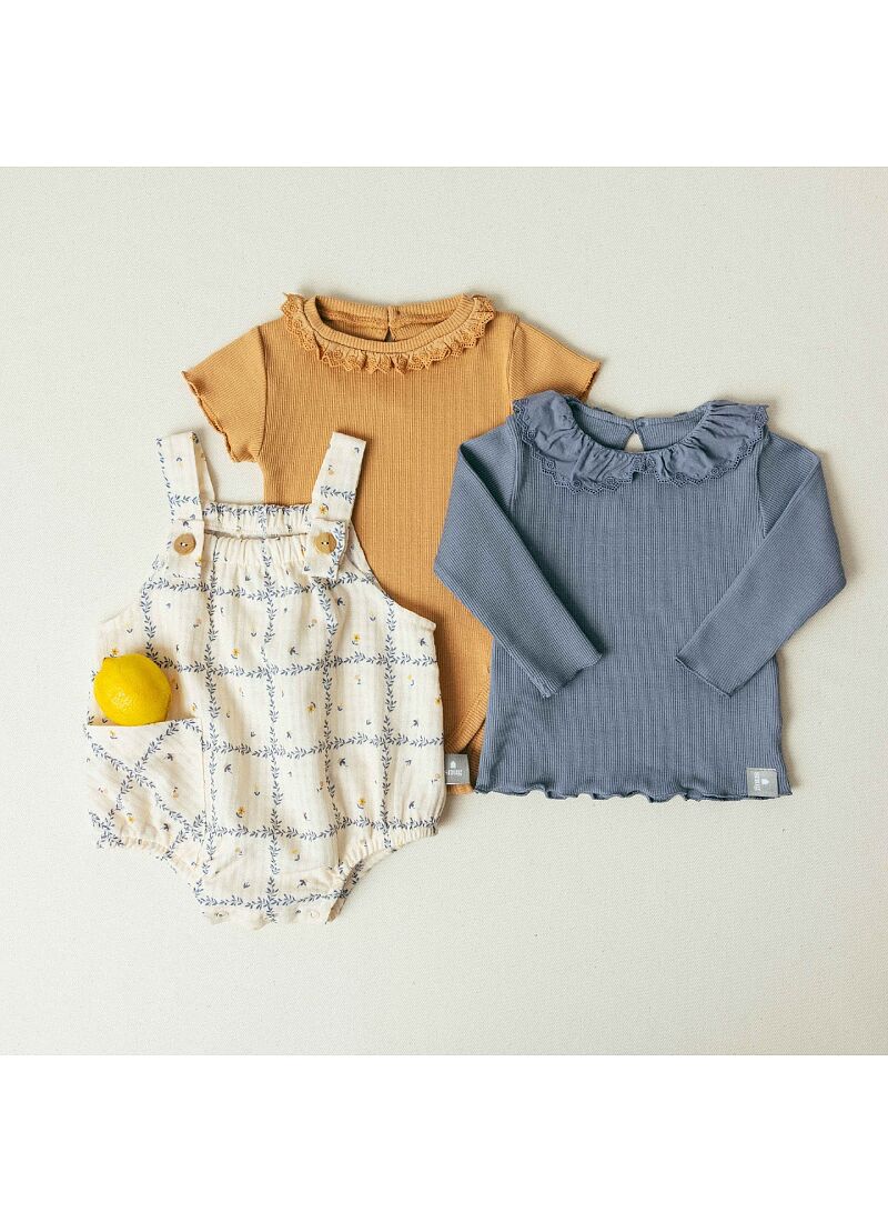 COTTON SHORTSLEEVE BODY BODYSUIT OCHER