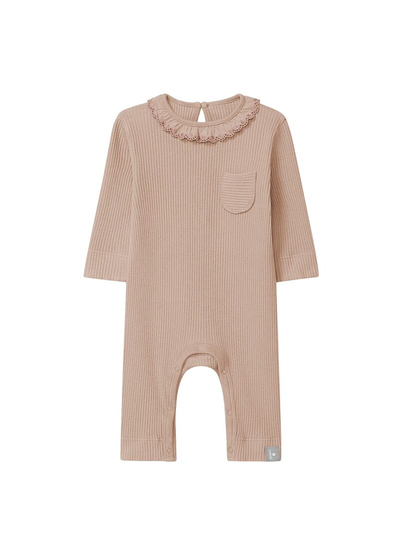 LONG-SLEEVED ORGANIC COTTON JUMPSUIT NUDE