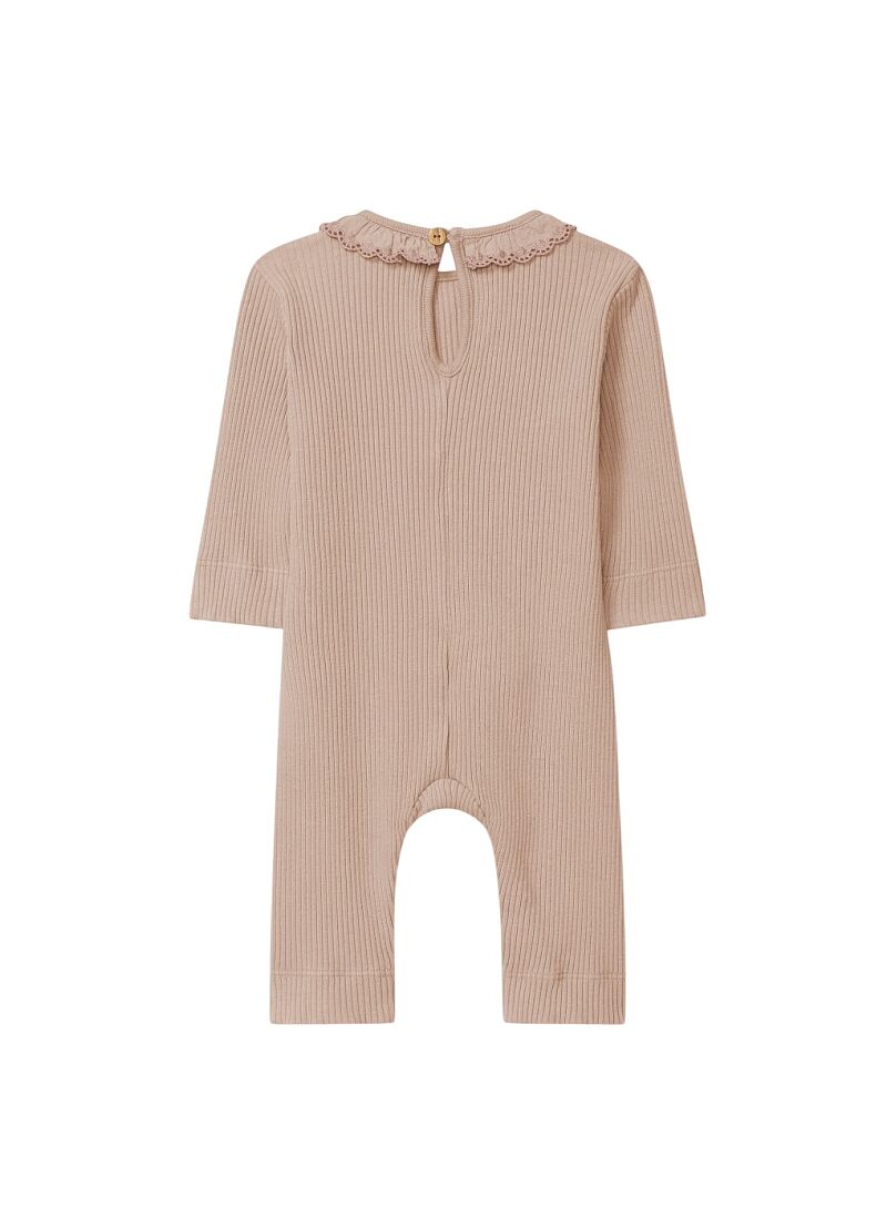 LONG-SLEEVED ORGANIC COTTON JUMPSUIT NUDE