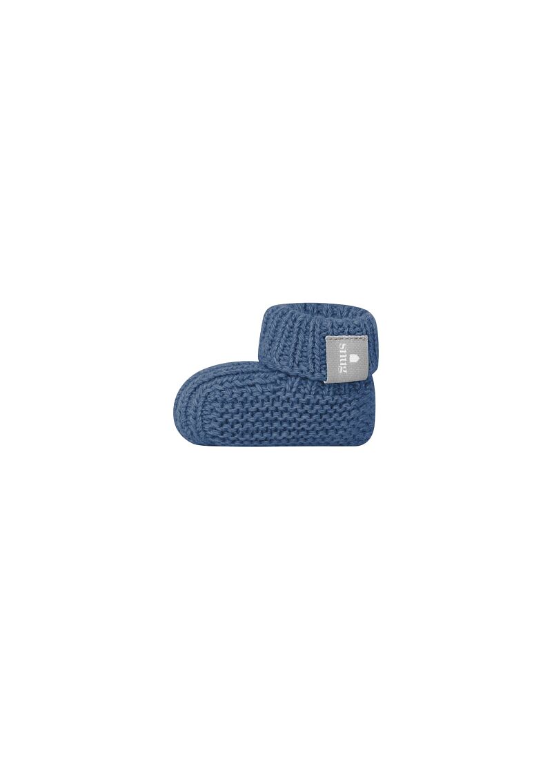 KNITTED BOOTIES BLUE