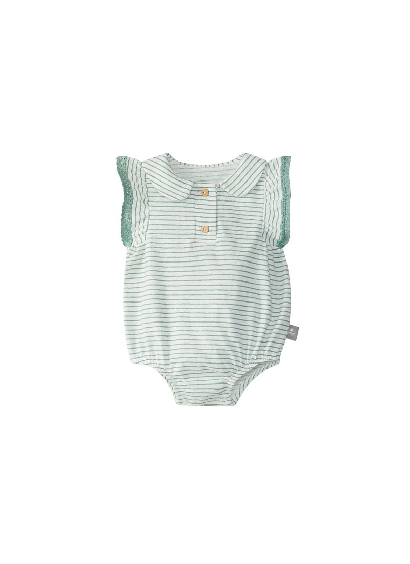 SHORTSLEEVE BODY SHORTIE STRIPES GREEN