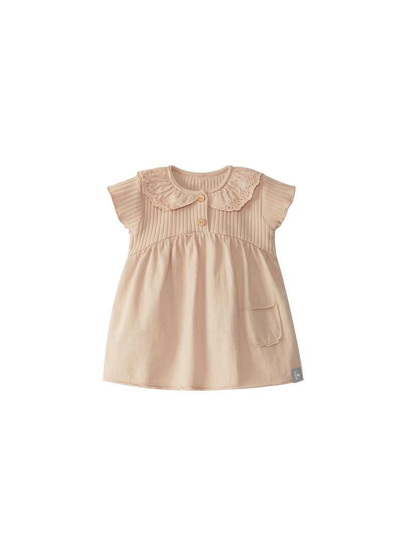 DRESS EMBROIDERY POWDER PINK