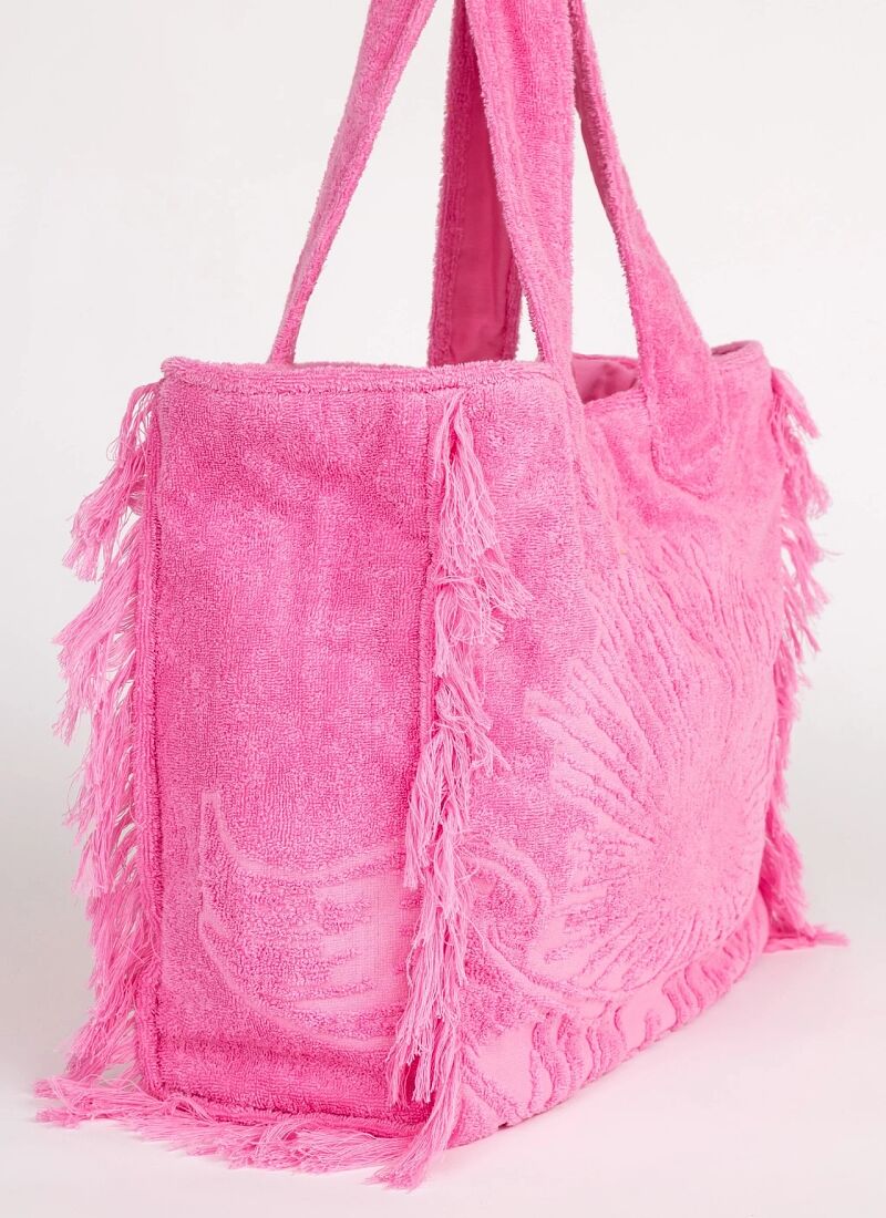 TERRY BEACH BAG BUBBLEGUM