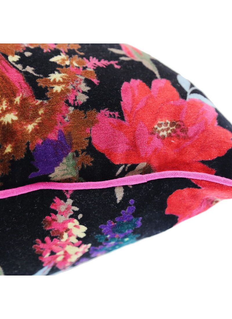 DECORATIVE CUSHION (35x60) PARADISE BIRDS BLACK