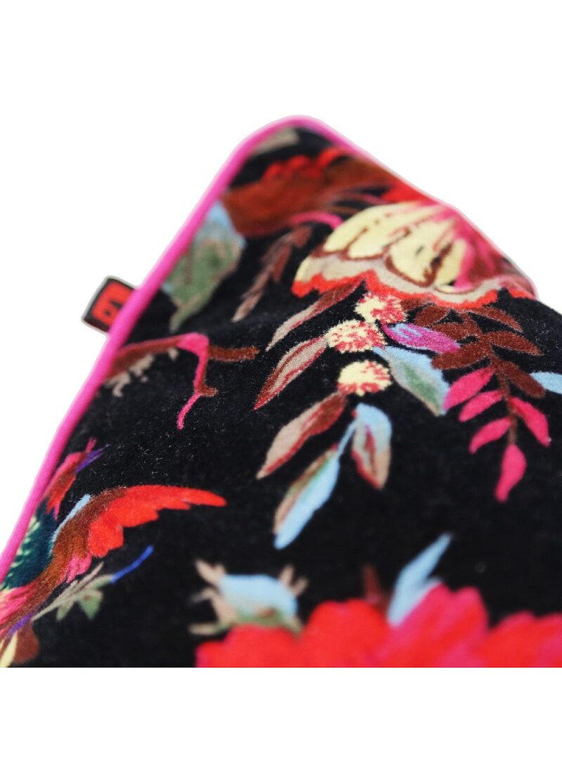 DECORATIVE CUSHION (35x60) PARADISE BIRDS BLACK