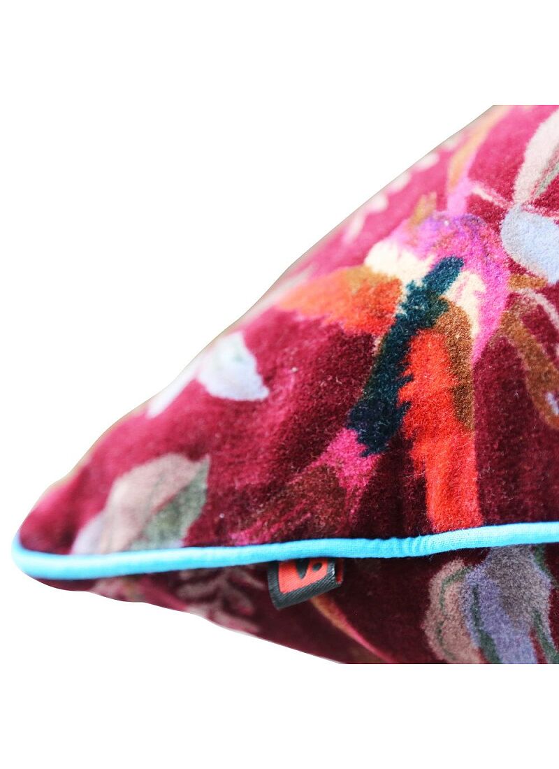 DECORATIVE CUSHION (35x60) PARADISE BIRDS BORDO