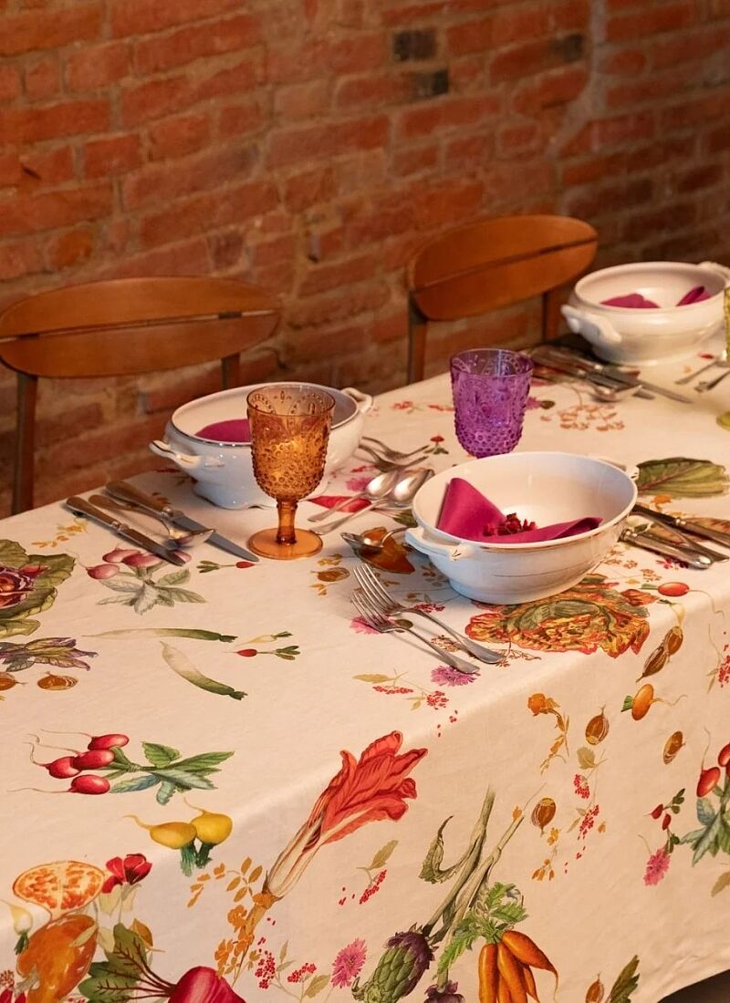 LINEN TABLECLOTH HORTUS