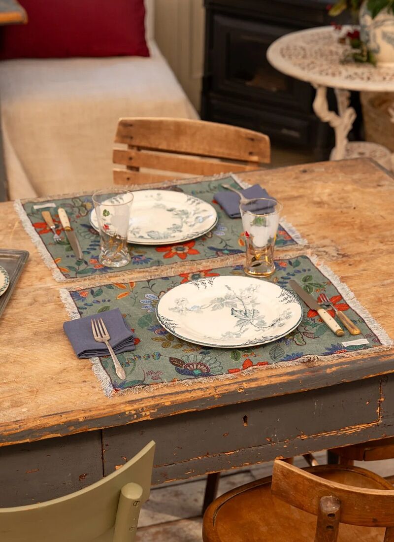 PLACEMAT 2PCS TEAL