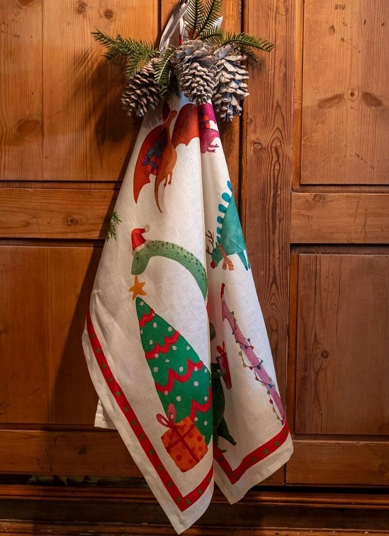 KITCHEN TOWEL JURASSICXMAS ALBERO