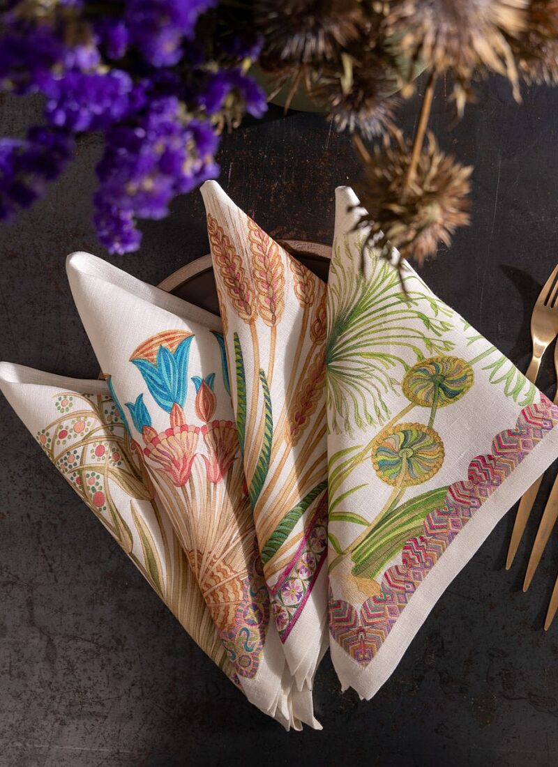 LINEN NAPKINS (4PCS) PAPYRO