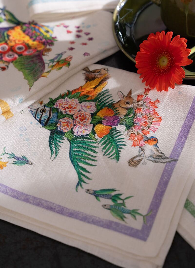 LINEN NAPKINS (4PCS) PESCIFLORA