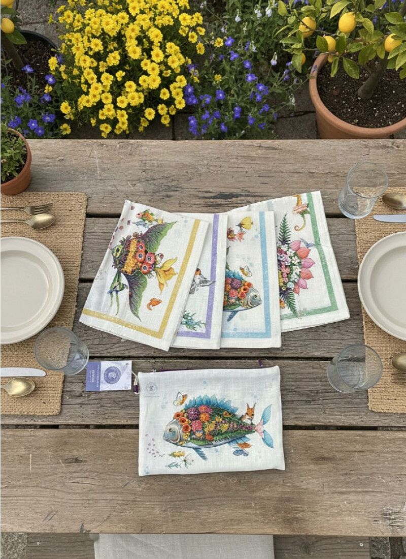 LINEN NAPKINS (4PCS) PESCIFLORA