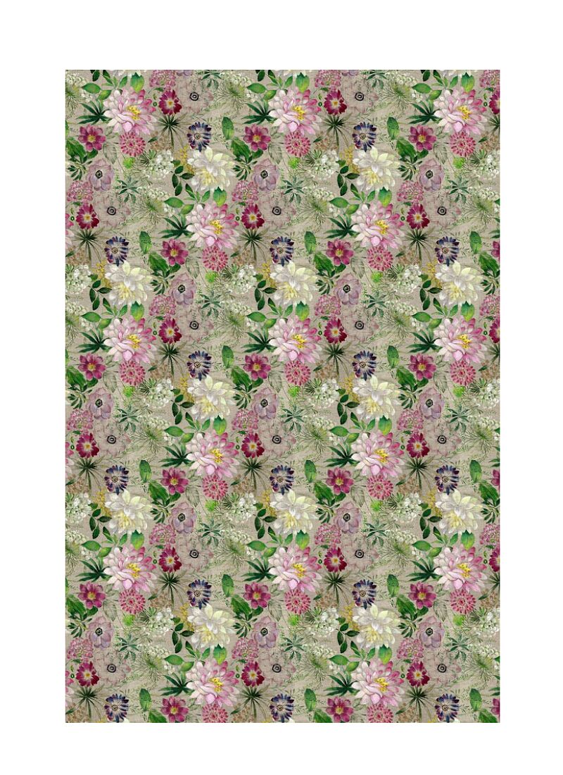 LINEN TABLECLOTH LA VIE EN ROSE