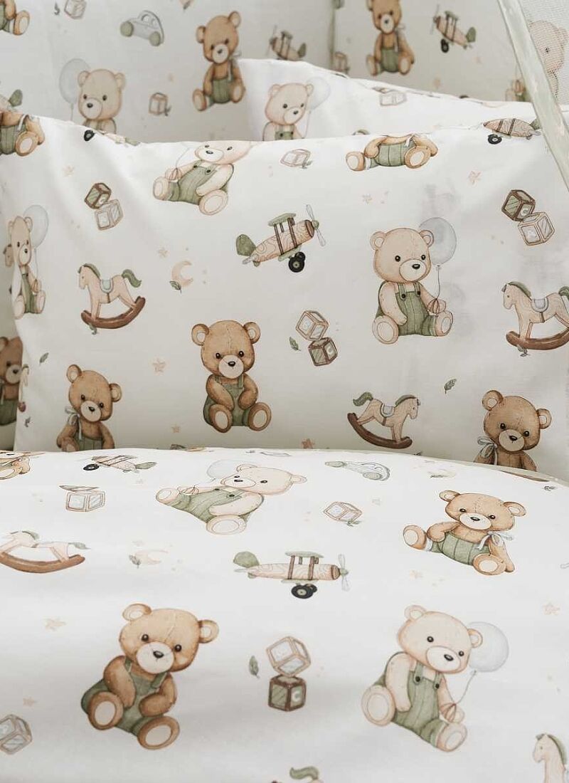 CRIB QUILT TEDDY