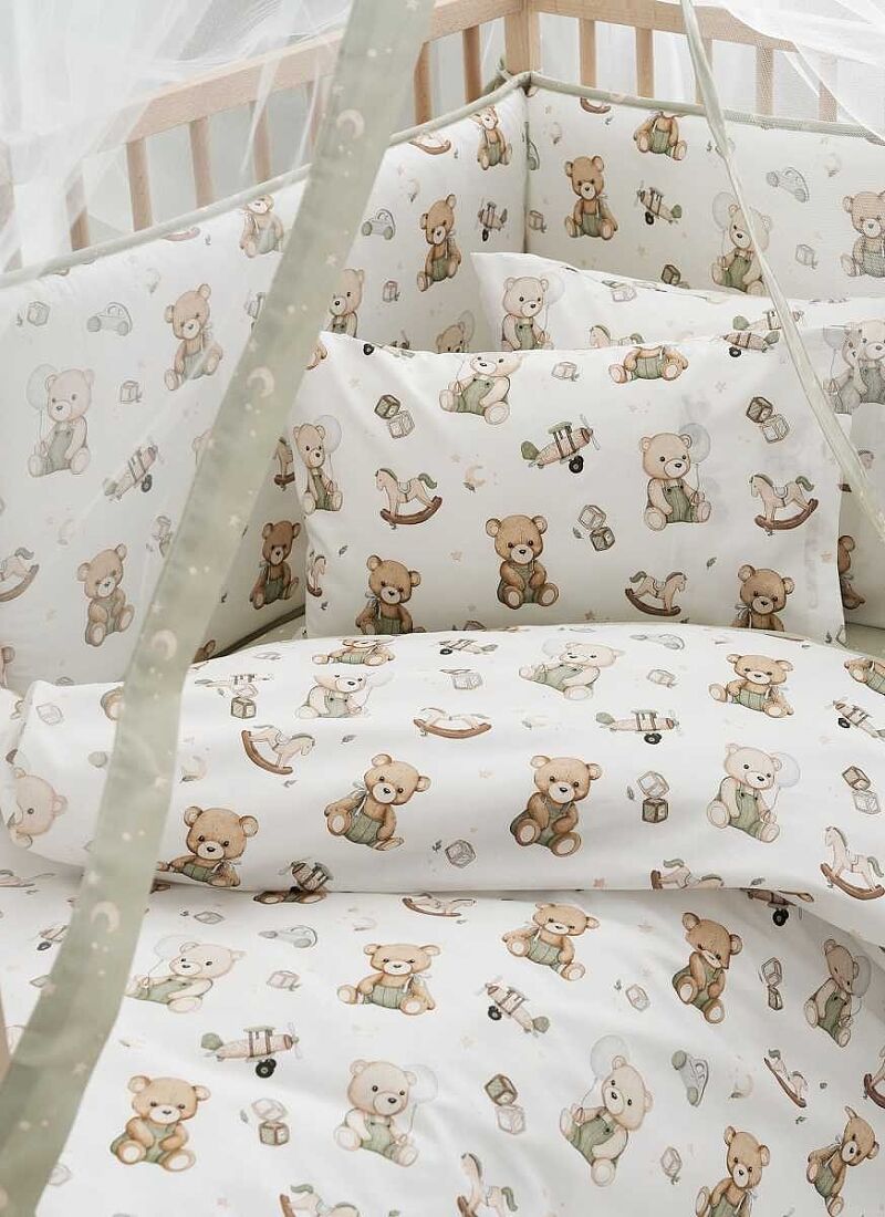 CRIB QUILT TEDDY