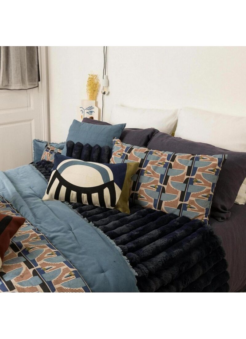 PLAID ALICE MARINE (130x160)
