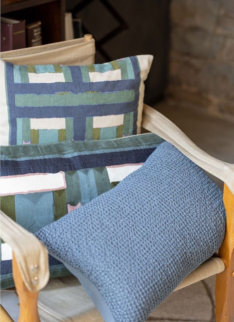 CUSHION TAHO VERT DE GRIS (30x50)