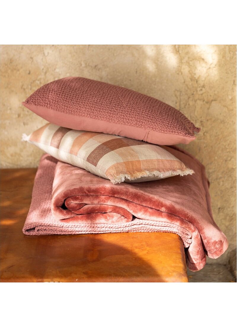 SINGLE BLANKET MICHKA TERRACOTTA 