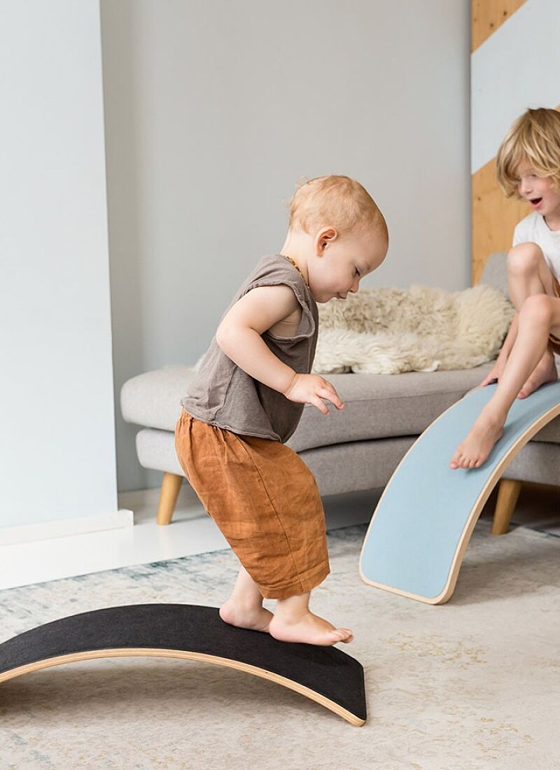 BALANCE BOARD BAMBOO WITH FELT BLACK