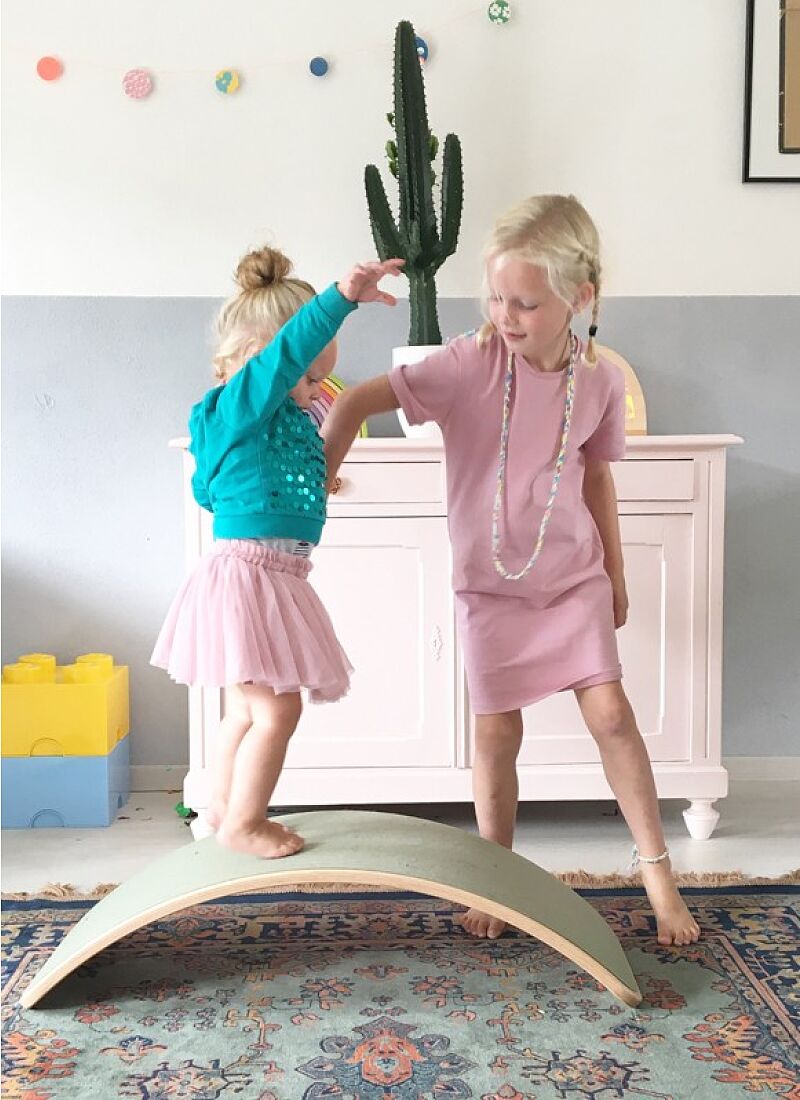 BALANCE BOARD BAMBOO WITH FELT BLACK