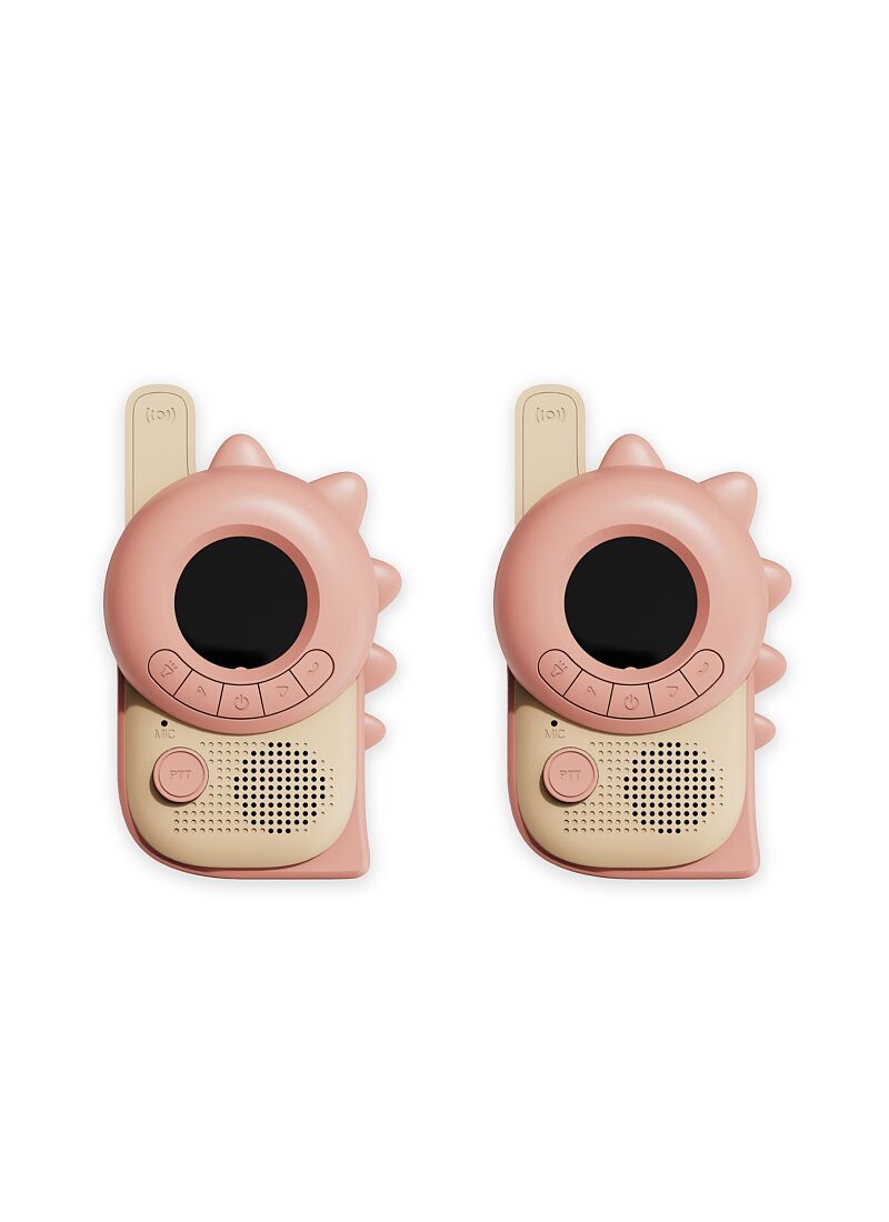 SET WALKIE TALKIE ZOO PINK DINOSAUR