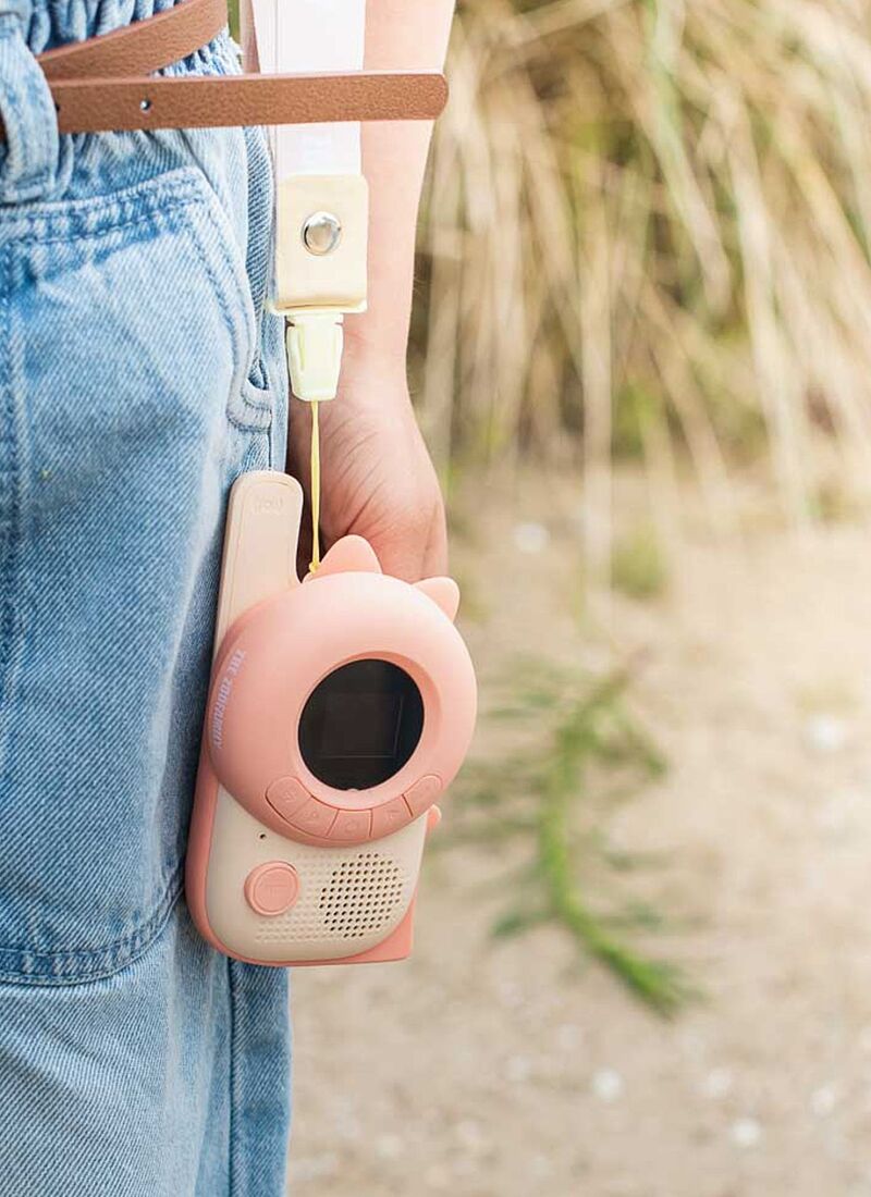 SET WALKIE TALKIE ZOO PINK DINOSAUR