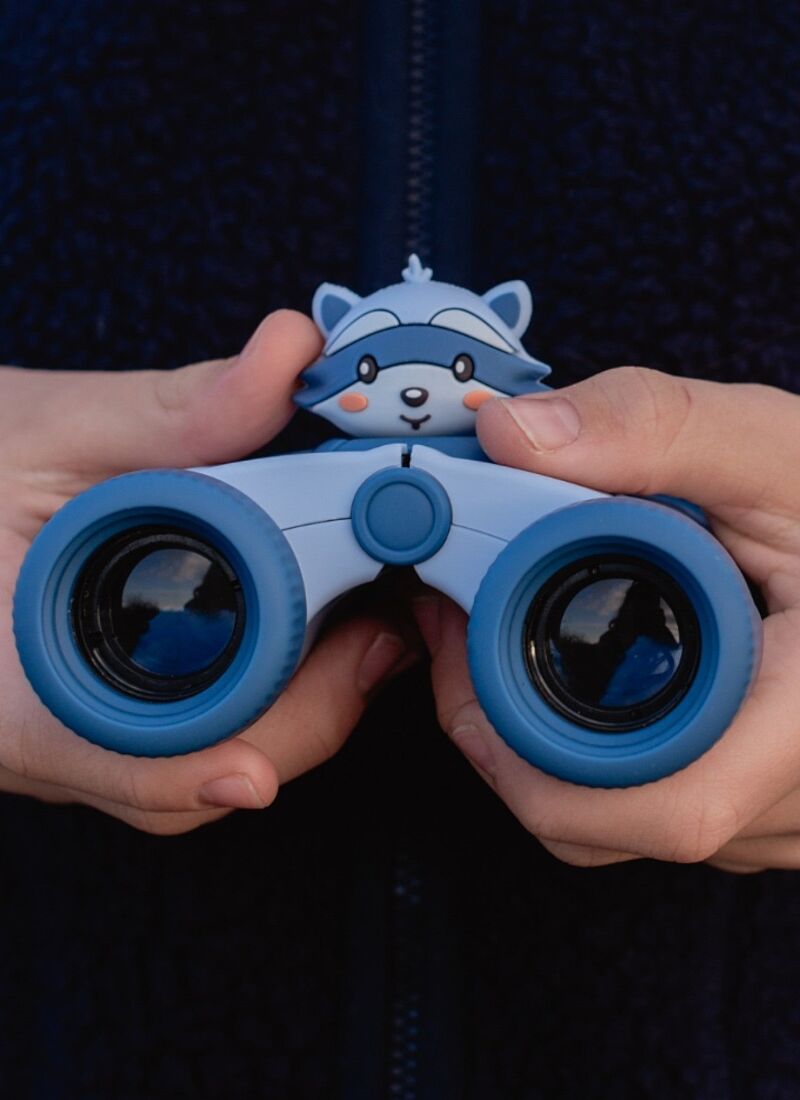BINOCULARS ZOO EYES RACCOON