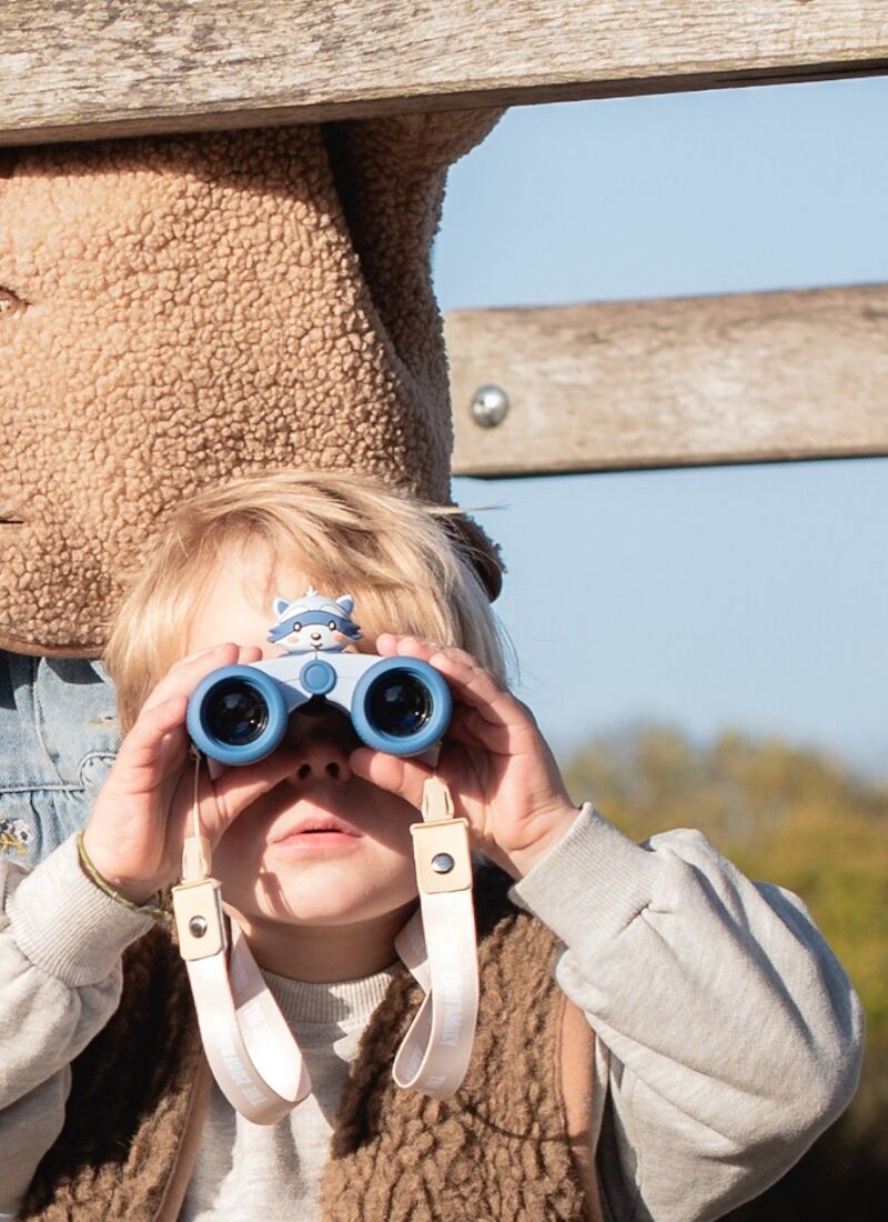 BINOCULARS ZOO EYES RACCOON