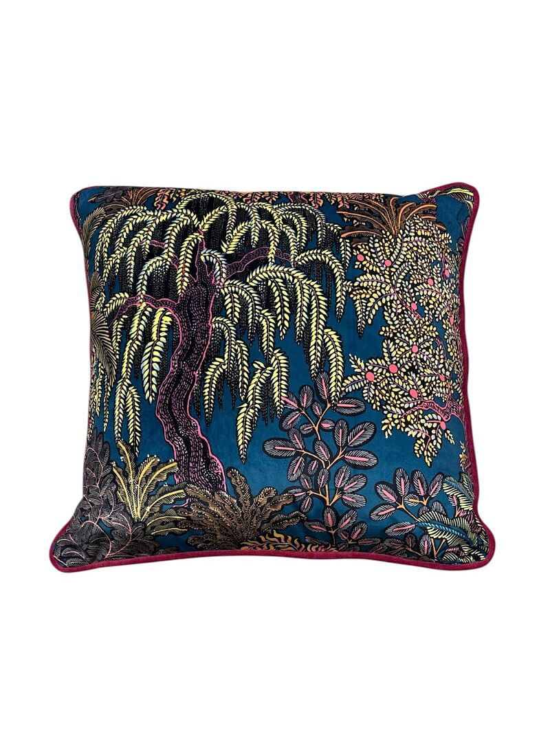 DECORATIVE CUSHION (50x50) JUNGLE BLUE