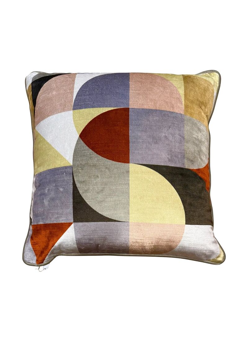 DECORATIVE CUSHION (50x50) SHAPES OLIVE GREEN