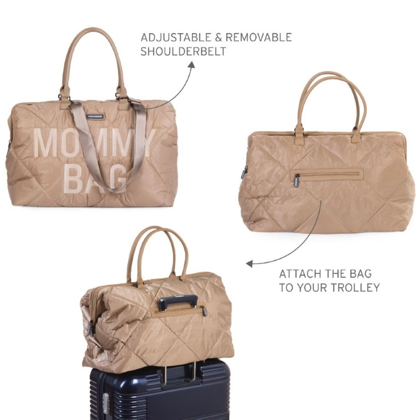 MOMMY BAG PUFFERED BEIGE