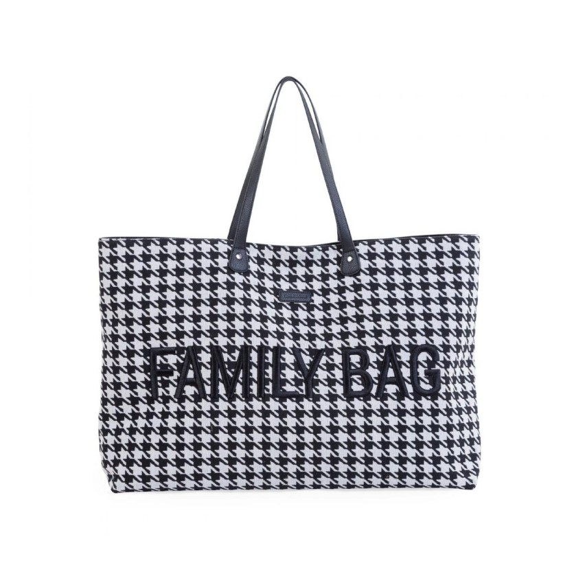 FAMILY BAG PIED DE POULE BLACK 