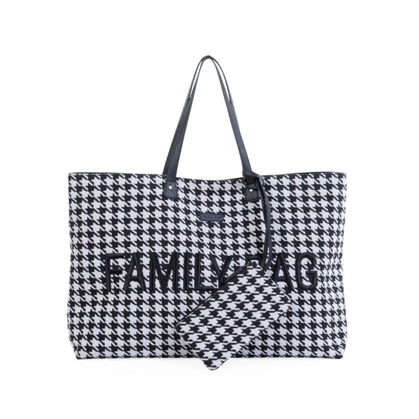 FAMILY BAG PIED DE POULE BLACK 
