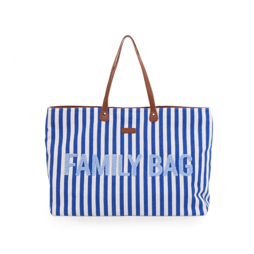 FAMILY BAG STRIPES ELECTRIC BLUE-LIGHT BLUE