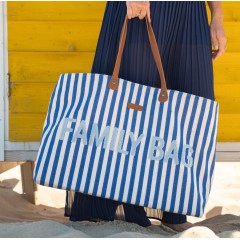 FAMILY BAG STRIPES ELECTRIC BLUE-LIGHT BLUE