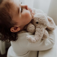 BABY COMFORTER GEORGE NATURAL PINK