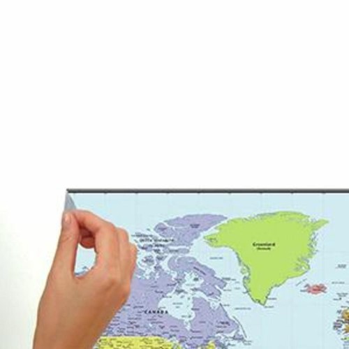 DRY ERASE WORLD MAP