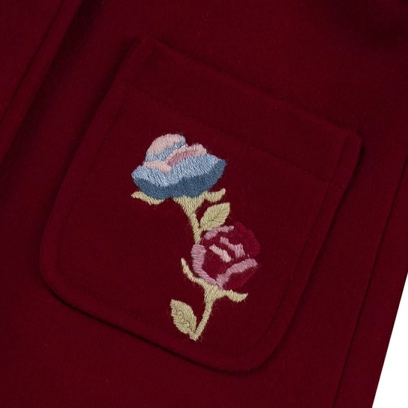 ΜΑΛΛΙΝΟ ΠΑΛΤΟ BURGUNDY
