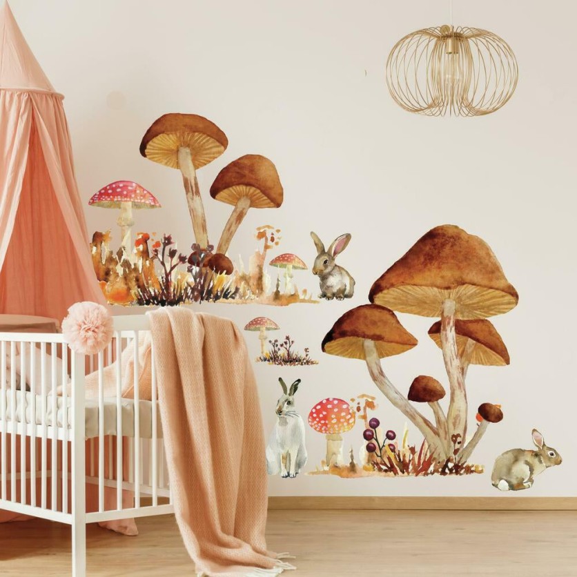 ΑΥΤΟΚΟΛΛΗΤΑ ΤΟΙΧΟΥ GIANT MUSHROOM