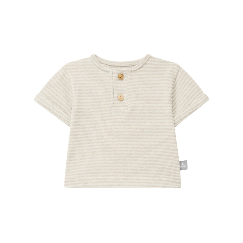 T-SHIRT ΚΟΝΤΟΜΑΝΙΚΟ ΑΠΌ ΟΡΓΑΝΙΚΟ ΒΑΜΒΑΚΙ NATURAL