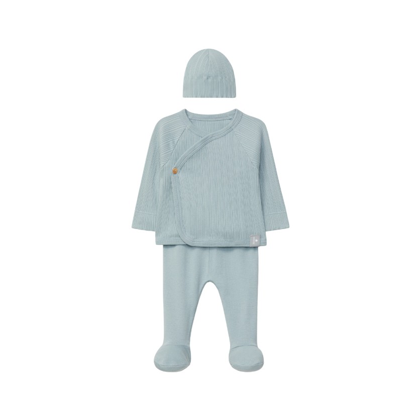 ΜΠΛΟΥΖΑ ΠΑΝΤΕΛΟΝΙ ΚΑΙ ΣΚΟΥΦΑΚΙ ΣΕΤ MINT BLUE