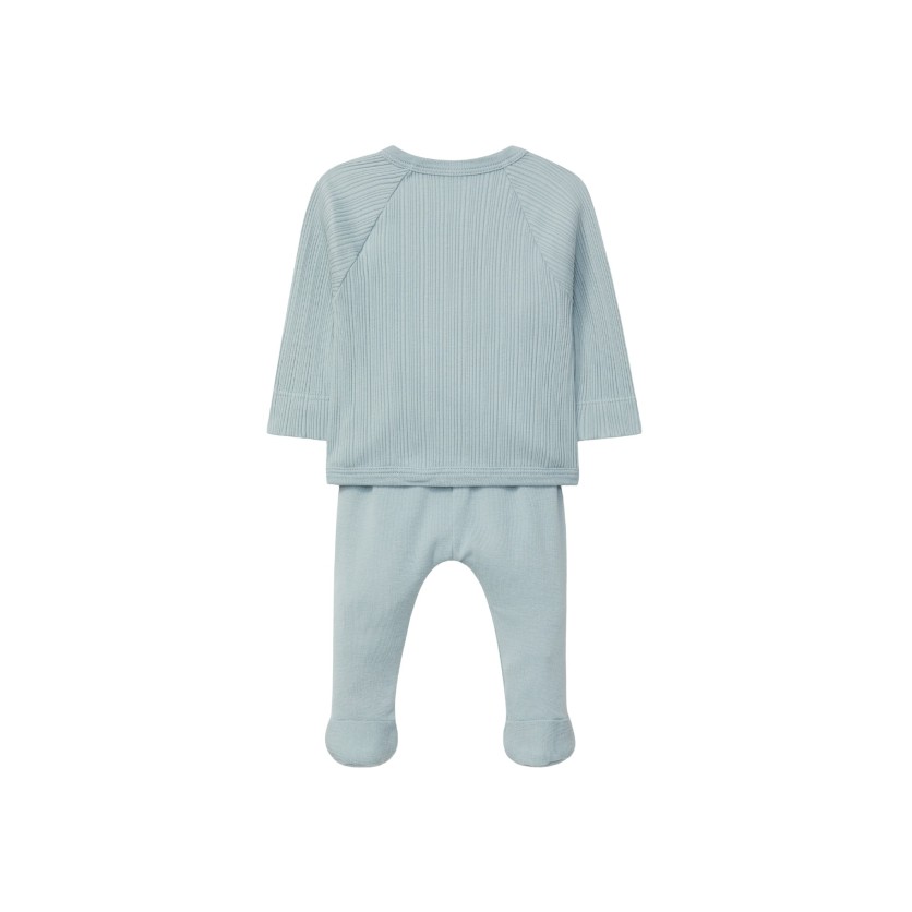 ΜΠΛΟΥΖΑ ΠΑΝΤΕΛΟΝΙ ΚΑΙ ΣΚΟΥΦΑΚΙ ΣΕΤ MINT BLUE