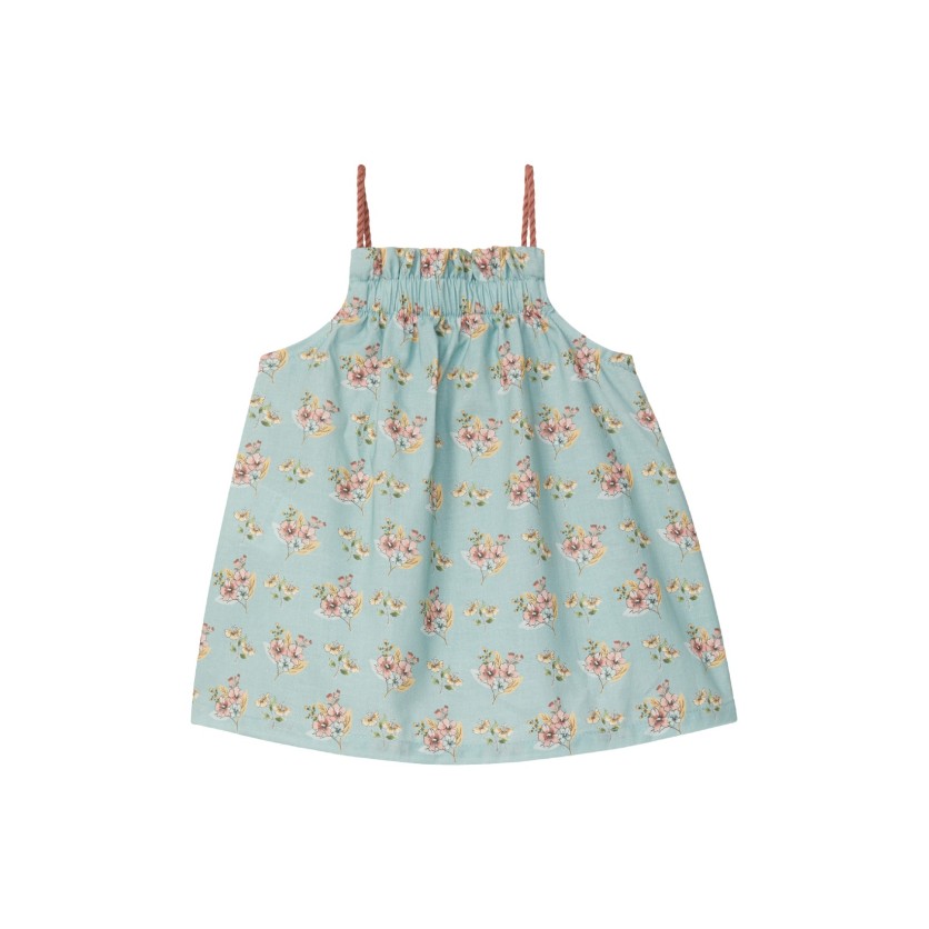 ΒΑΜΒΑΚΕΡΟ ΦΟΡΕΜΑ ΑΜΑΝΙΚΟ FLORAL MINT BLUE