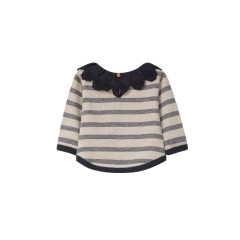 STRIPES INDIGO COLLAR BLACK