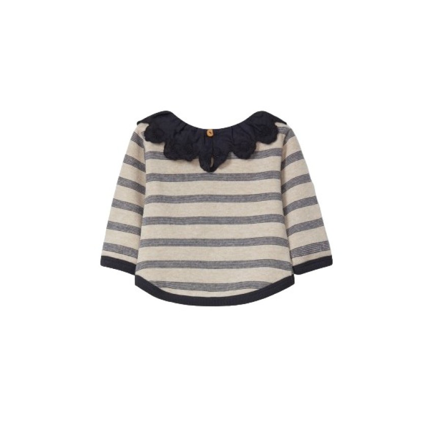 STRIPES INDIGO COLLAR BLACK