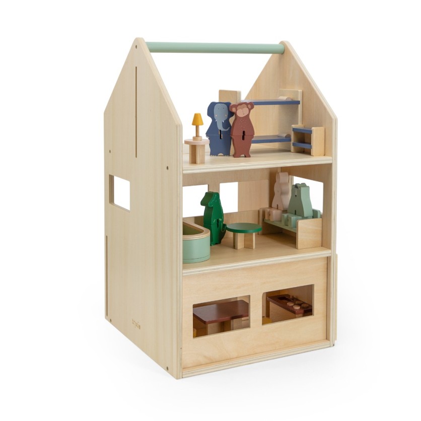 ΞΥΛΙΝΟ ΠΑΙΧΝΙΔΙ PLAY HOUSE WITH ACCESSORIES