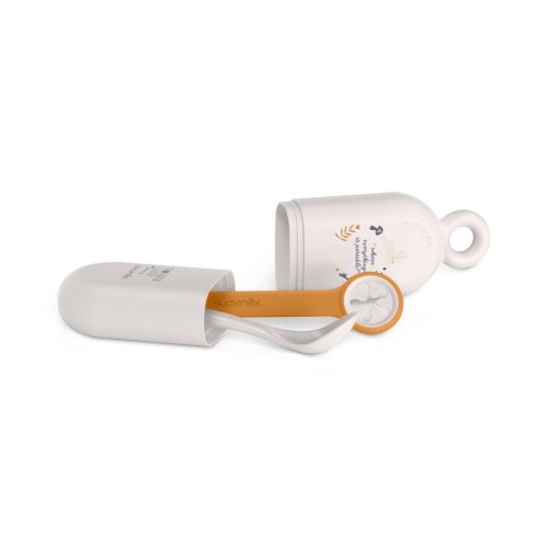 ΘΗΚΗ ΜΕ ΚΟΥΤΑΛΙ & ΠΙΑΣΤΡΑ ΣΑΛΙΑΡΑΣ WHITE ORANGE